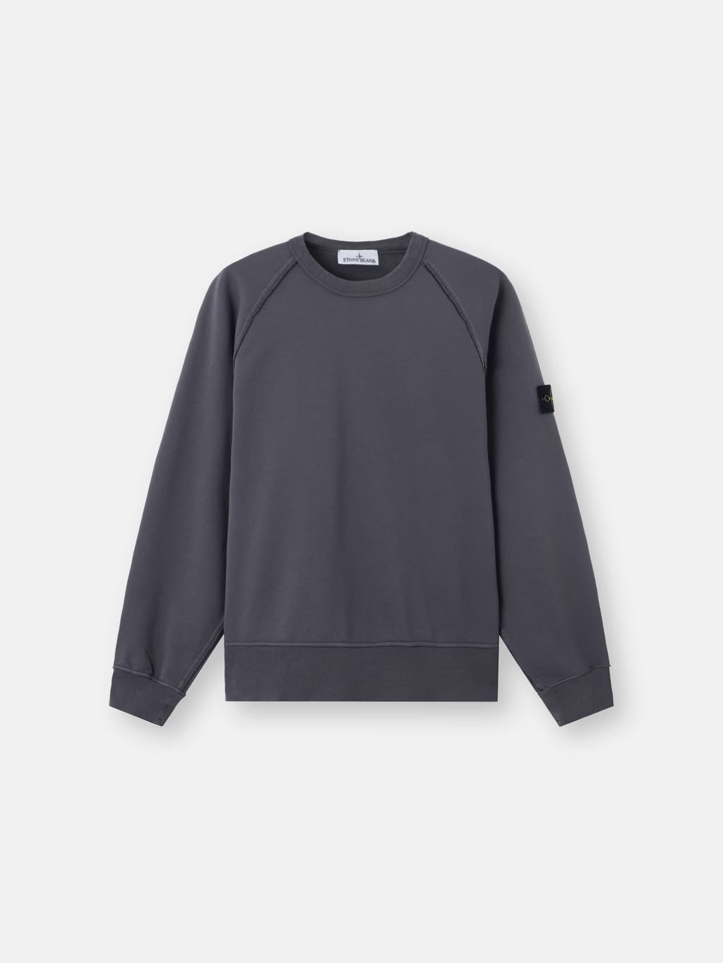 Stone Island - 6100041 Sweat Oversize Organic Coton fleece Bleu Gris