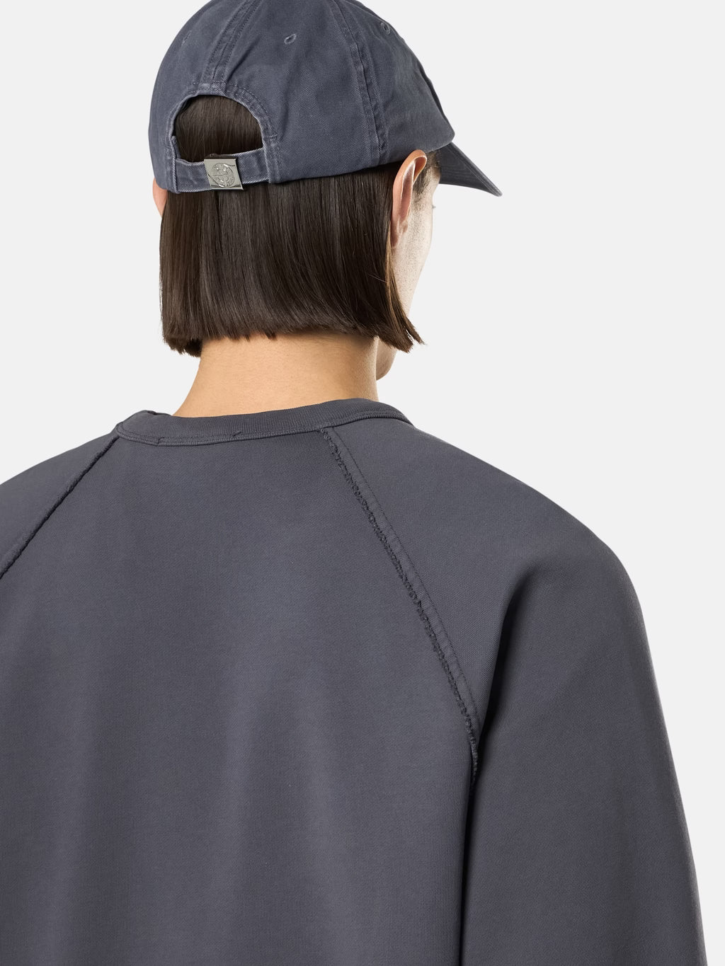 Stone Island - 6100041 Sweat Oversize Organic Coton fleece Bleu Gris