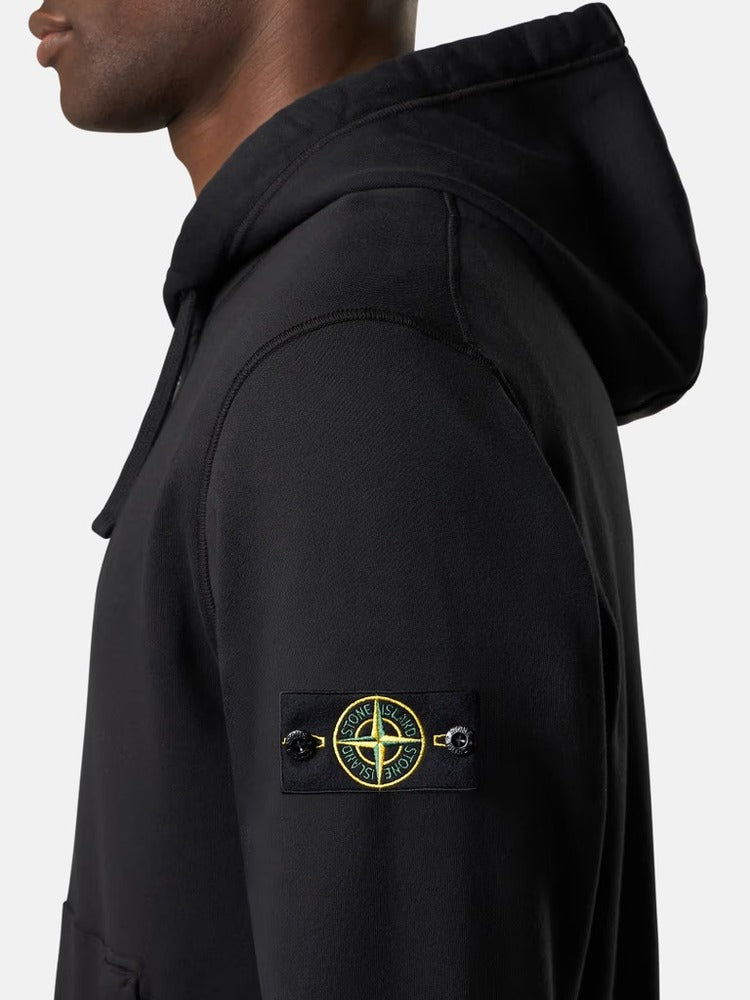 Stone Island - 6100044 Sweatshirt Zippé Organic coton noir