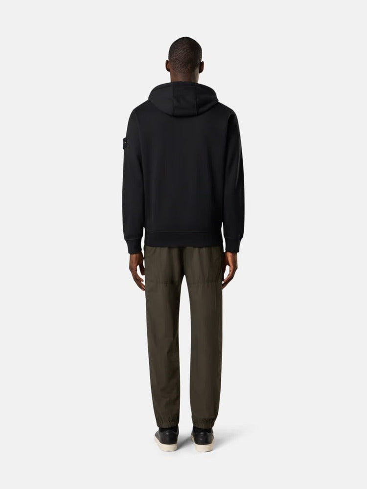 Stone Island - 6100044 Sweatshirt Zippé Organic coton noir
