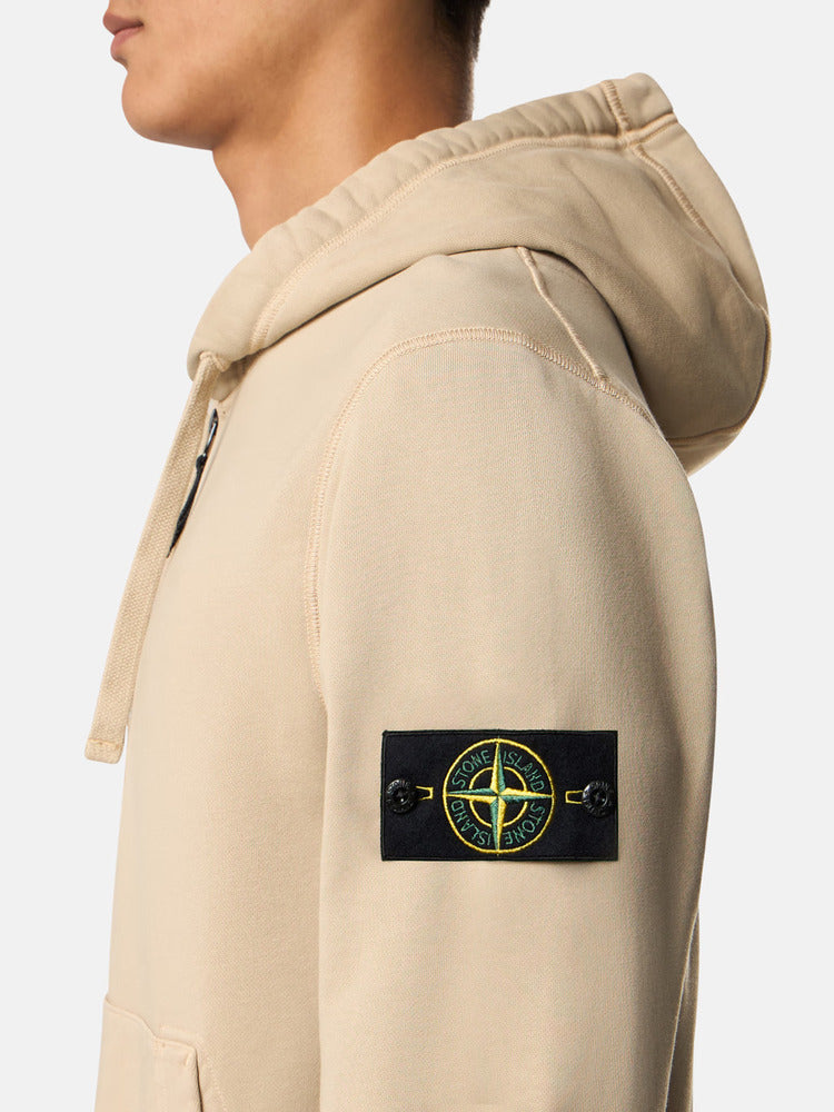 Stone Island - 6100061 Sweatshirt Zippé Organic coton Désert