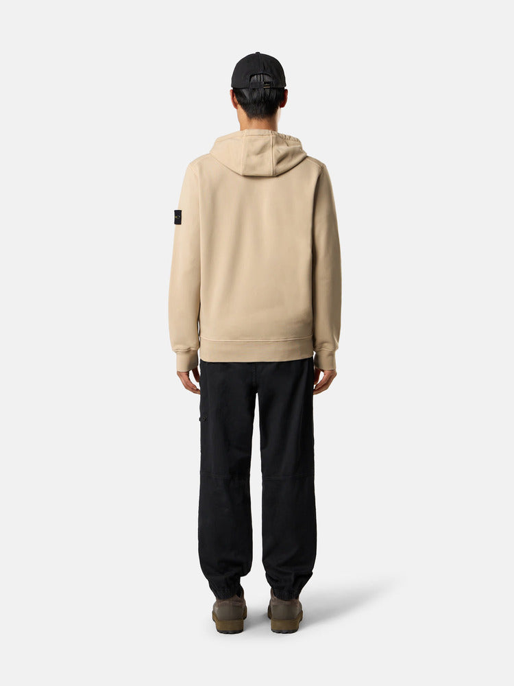 Stone Island - 6100061 Sweatshirt Zippé Organic coton Désert