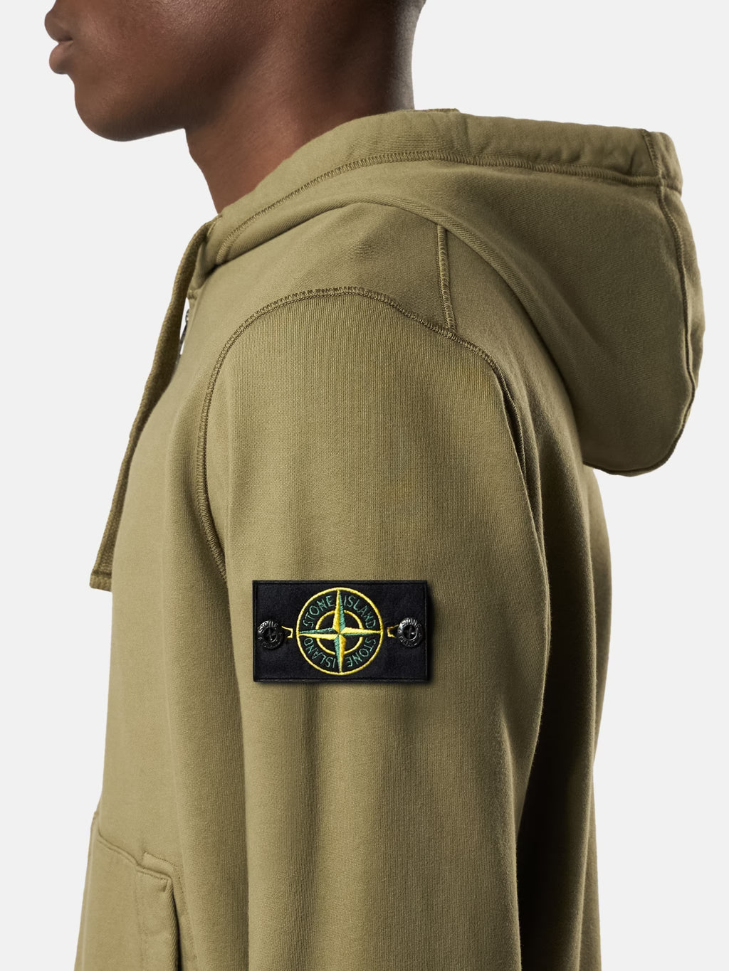 Stone Island - 6100061 Sweatshirt Zippé Organic coton Military Green