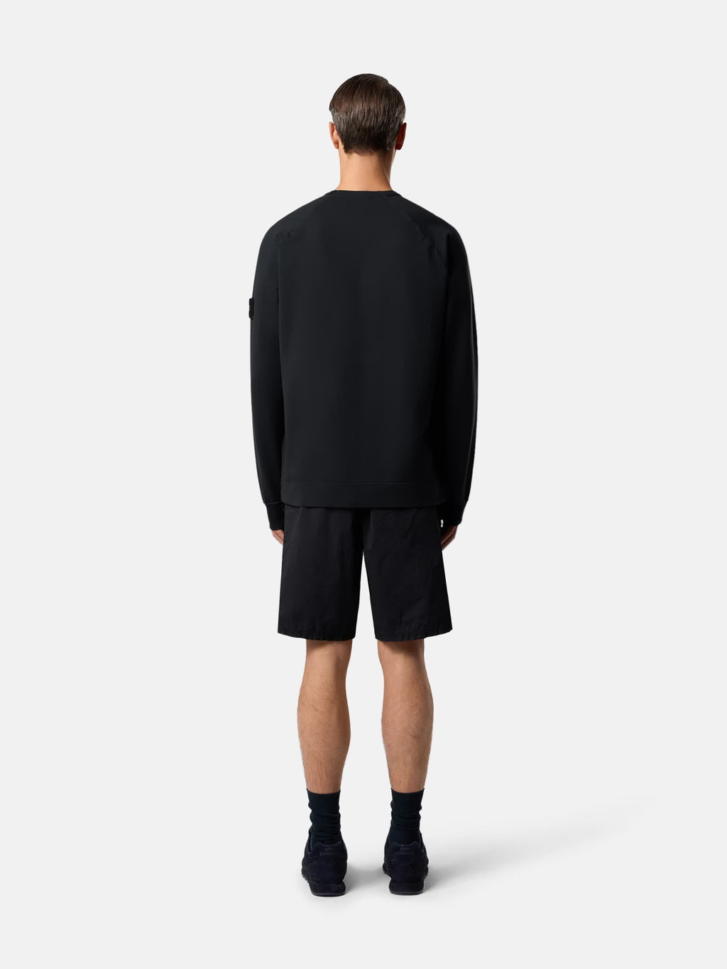 Stone Island - 6100064 Sweat Coton Fleece Gost Black