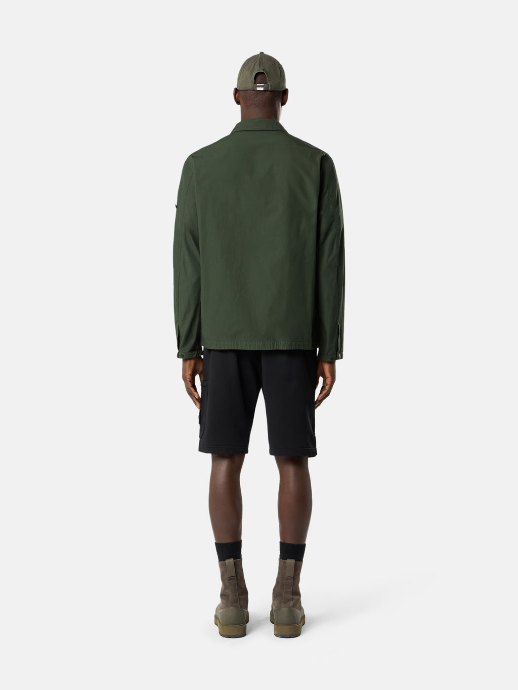 Stone Island - 6200011 Short Organic cotton fleece Black
