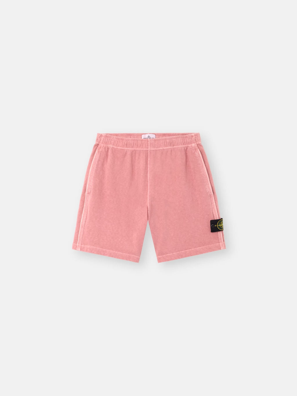Stone Island -  6200014 Short malfilé Fleece old effect Laurier-Rose