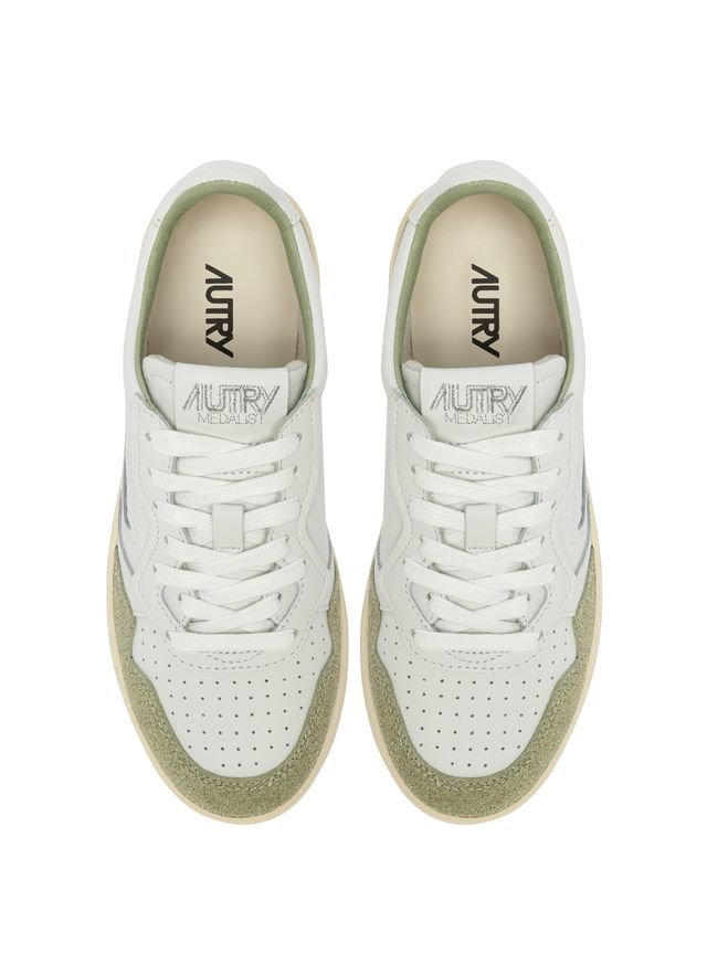 AUTRY - Basket Medalist Low Soflea/spk White/Sage