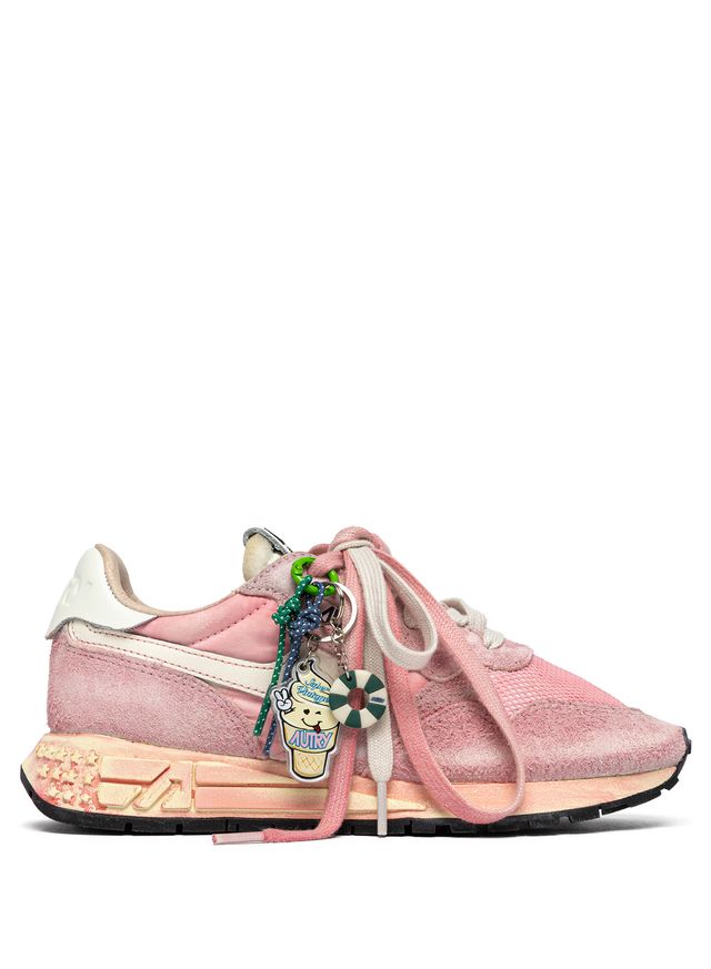 AUTRY - Basket Super Vintage Reelwind Suede/Nylon Red/White