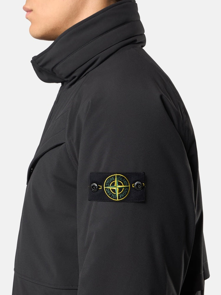 Stone Island - 7100002 Manteau Soft Shell R_E.Dye Noir