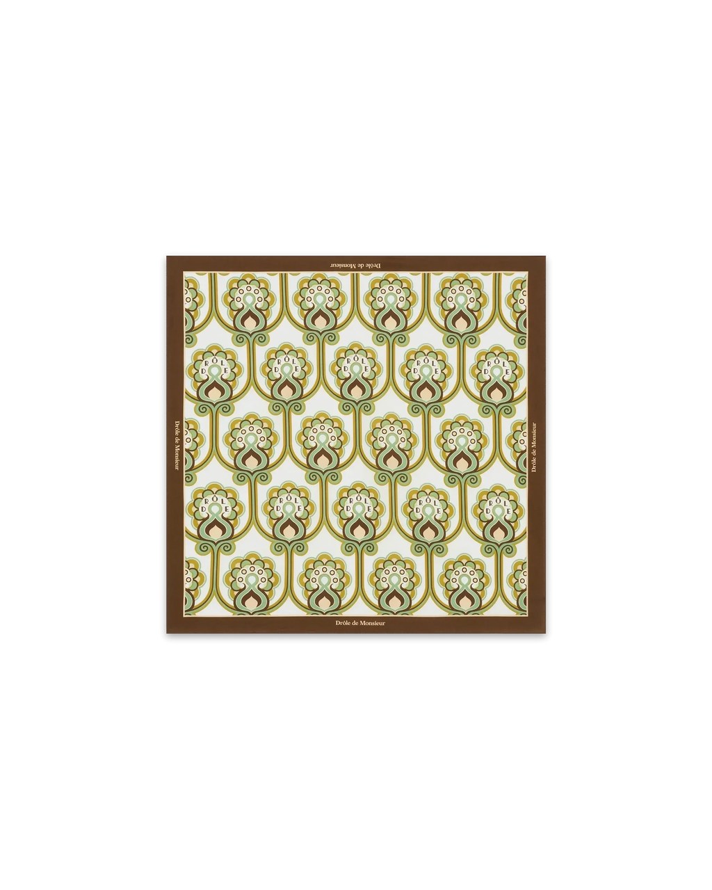 Drôle de Monsieur - Foulard tapisserie Florale Vert