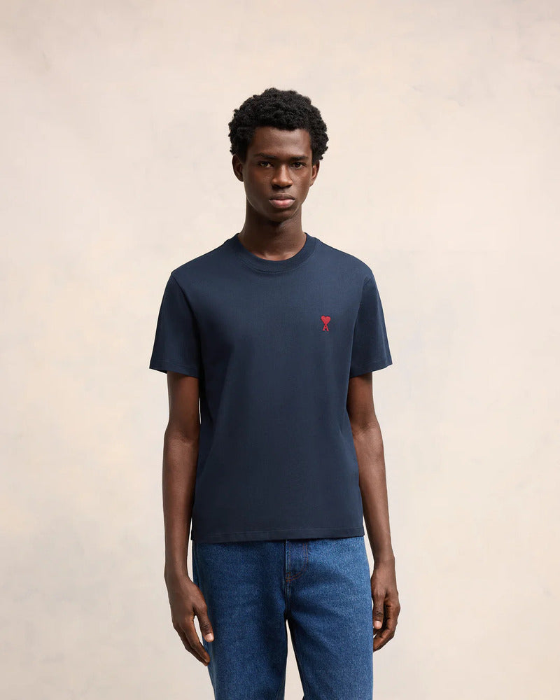 AMI -T-Shirt Ami de coeur Bleu marine