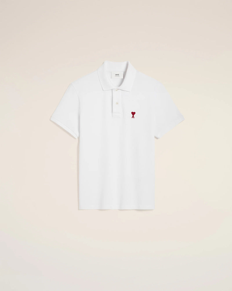 AMI - Polo Ami de coeur Blanc