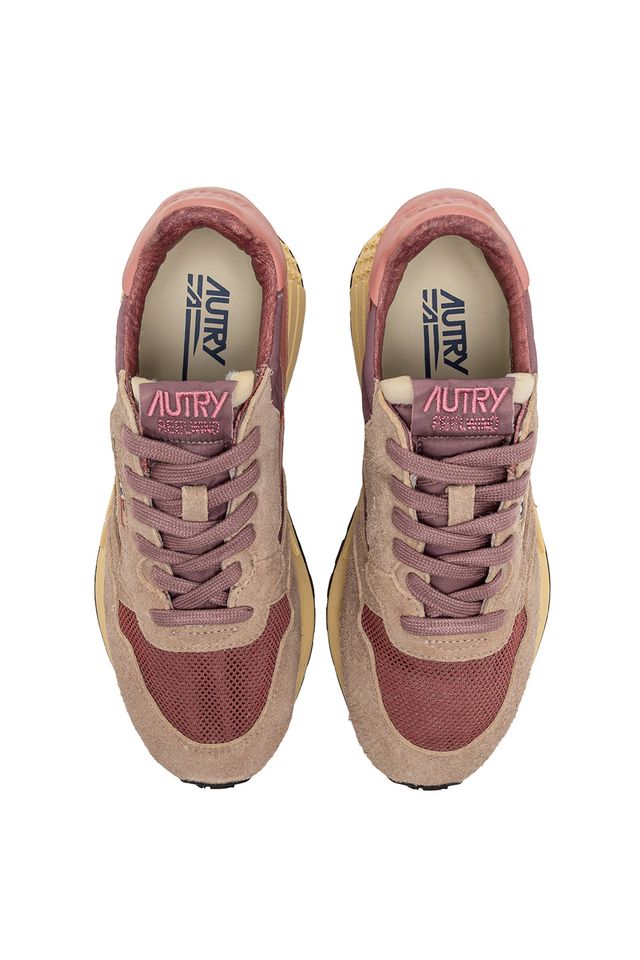 AUTRY - Basket Reelwind suede/Net Rose/desert Sand