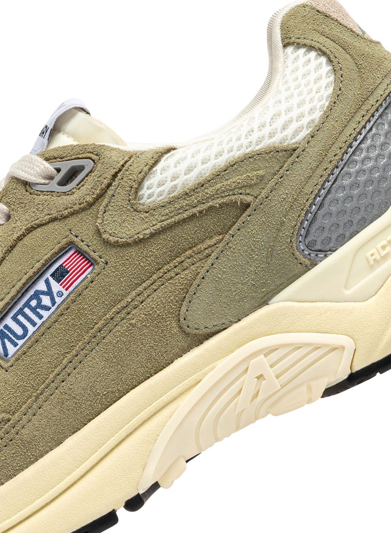 AUTRY - Basket Hyperway Suede/mesh GreyGreen/Silver