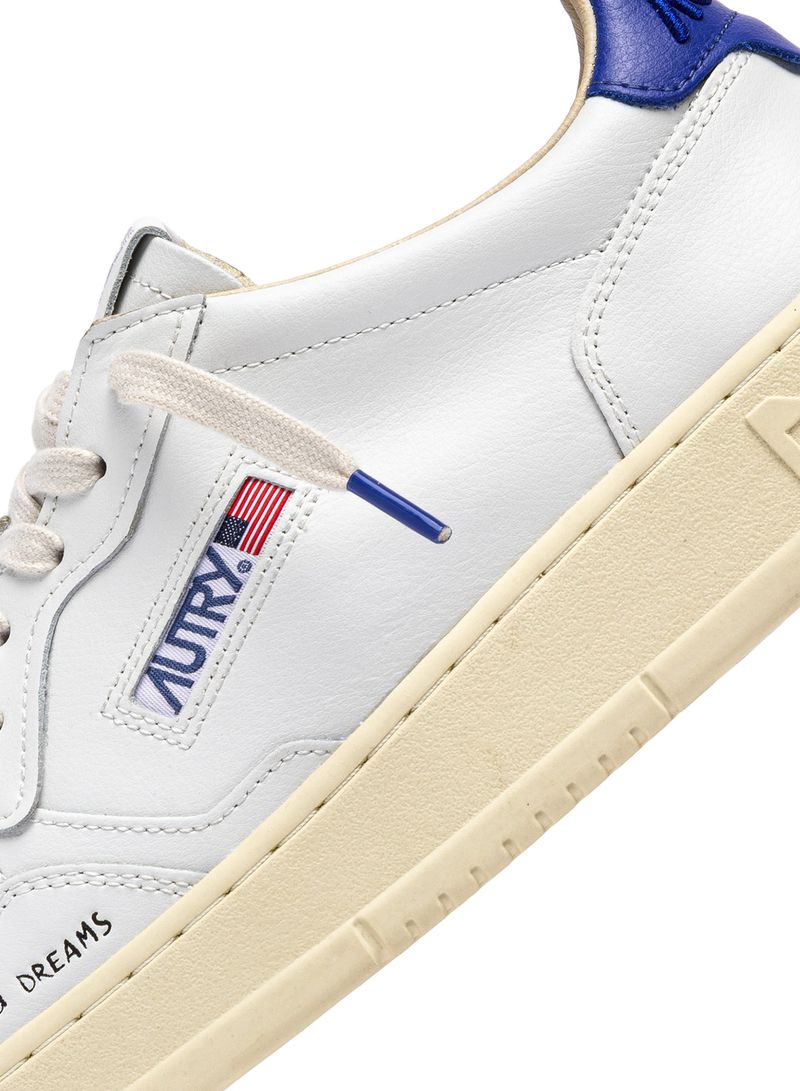 AUTRY - Basket Medalist Low Leather/Dream White/BeaBlue