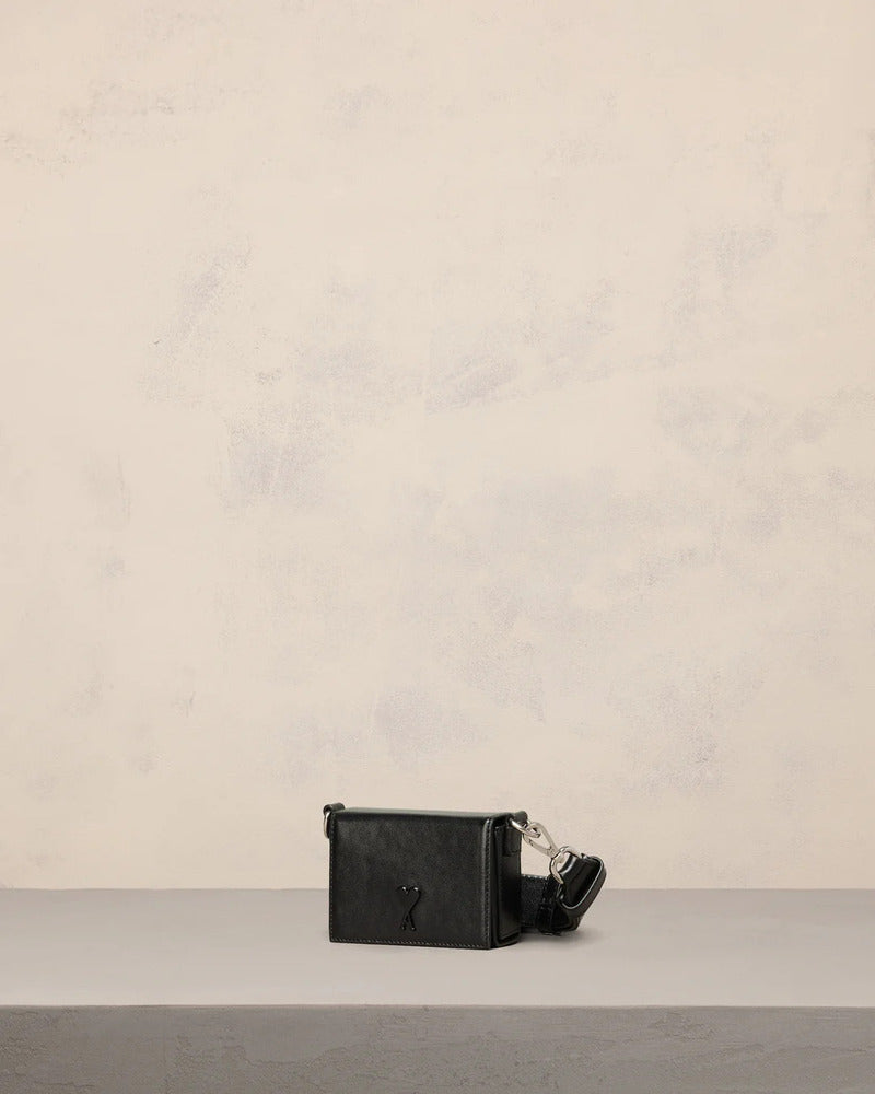 AMI - Sac nano lunch box Ami de coeur noir