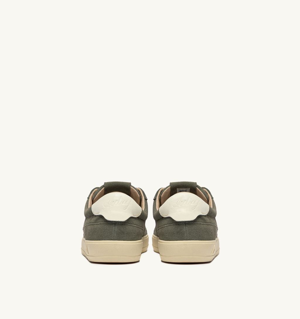 Autry - Windscape low en daim Green et Marshmallow