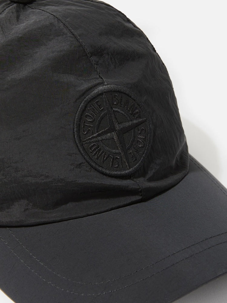 Stone Island - 9100011 Casquette à cordon de serrage Nylon metal Noir