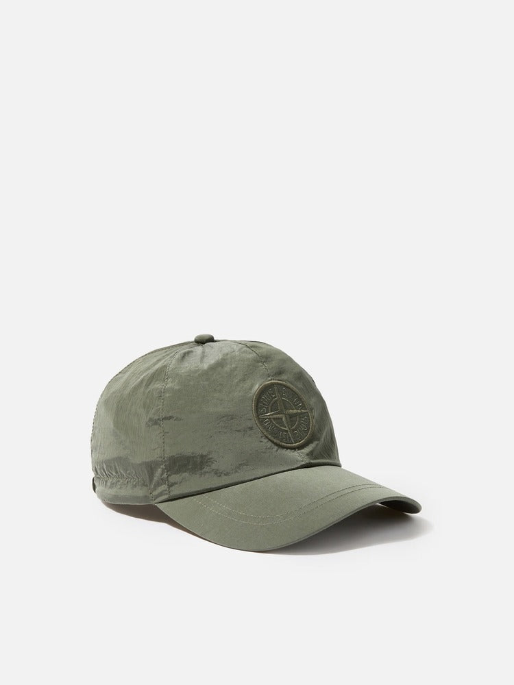 Stone Island - 9100011 Casquette à cordon de serrage Nylon metal Vert Mousse