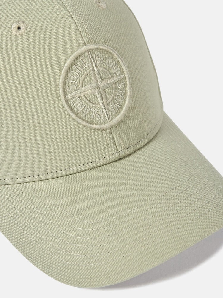 Stone Island - 9100013 Casquette Coton reps Vert Sauge