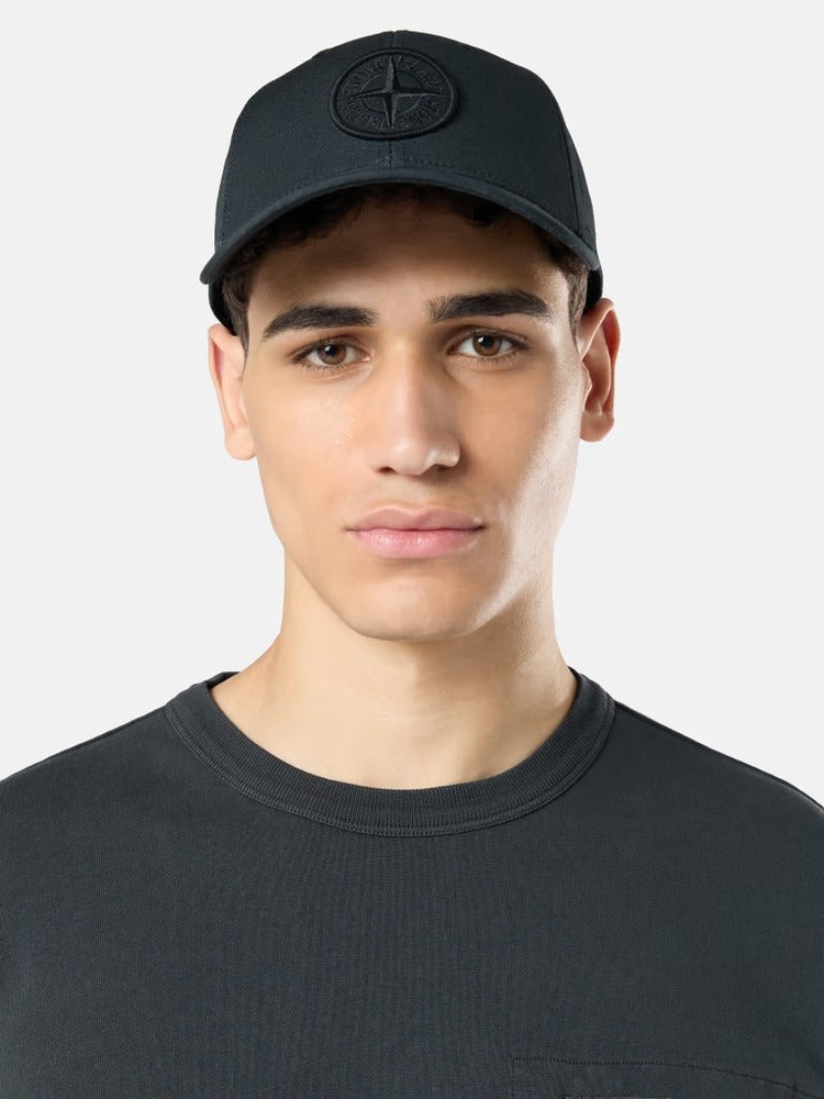 Stone Island - 9100996 Casquette Coton reps Noir