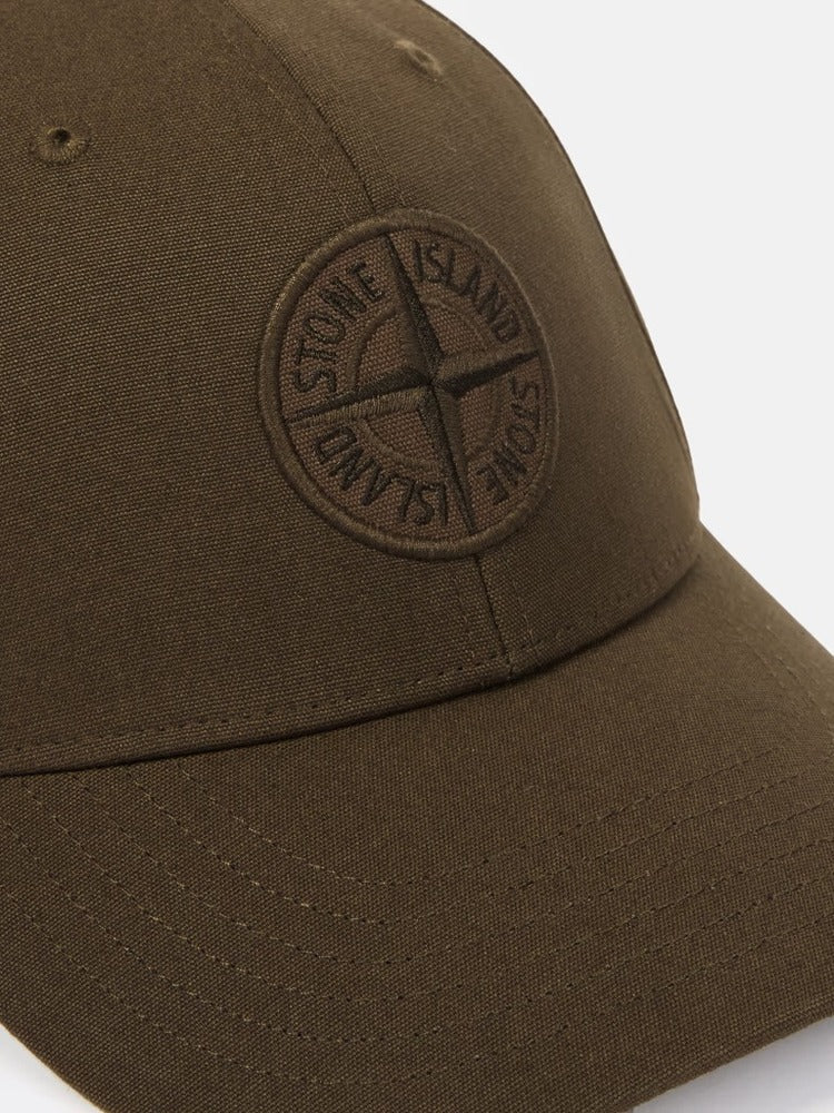 Stone Island - 9100996 Casquette Coton reps Vert Militaire