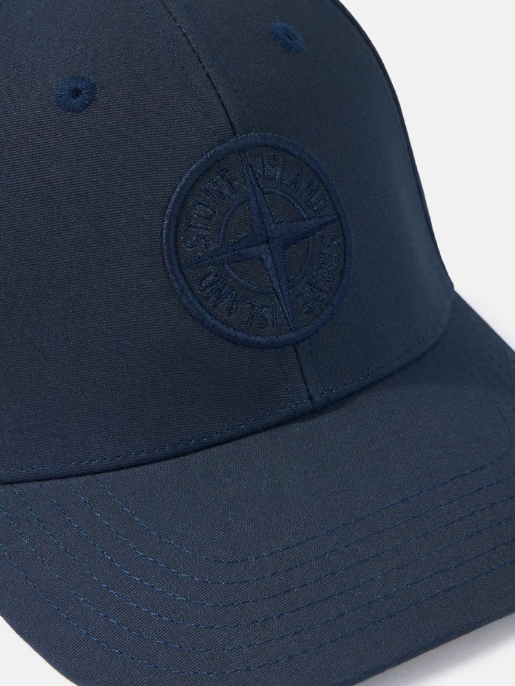 Stone Island - 9100996 Casquette Coton reps Bleu Marine