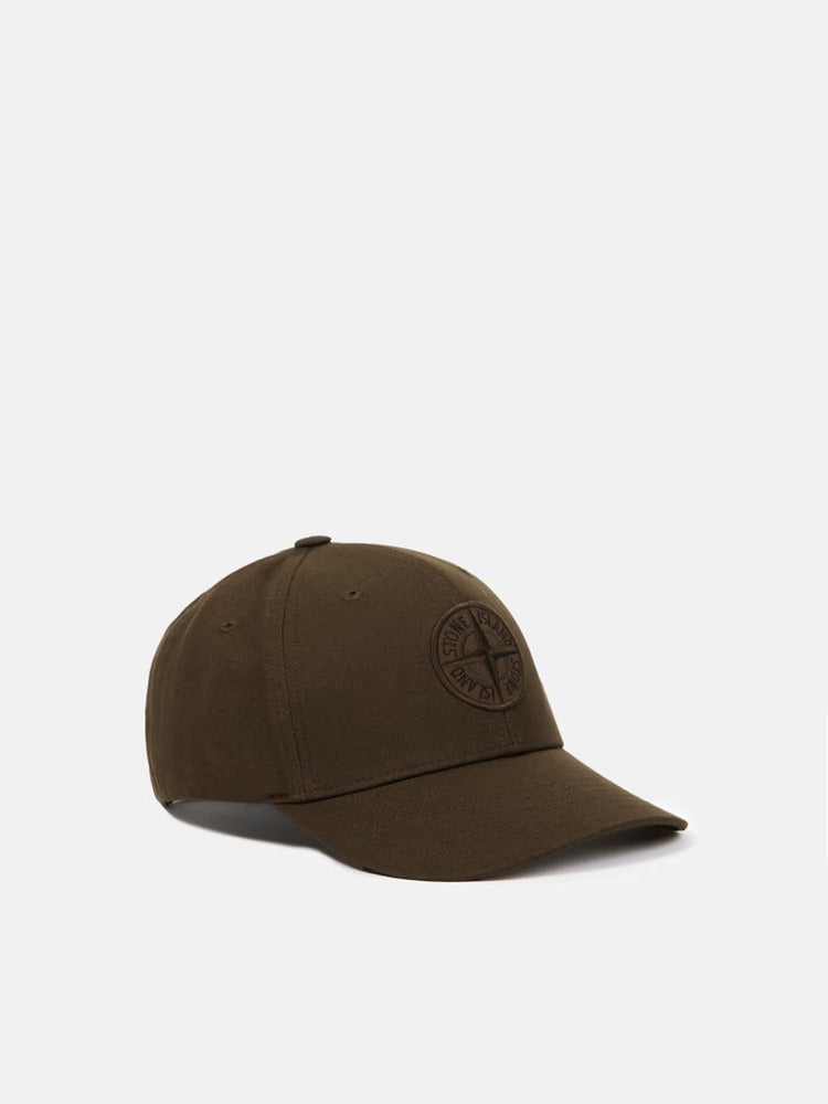 Stone Island - 9100996 Casquette Coton reps Vert Militaire
