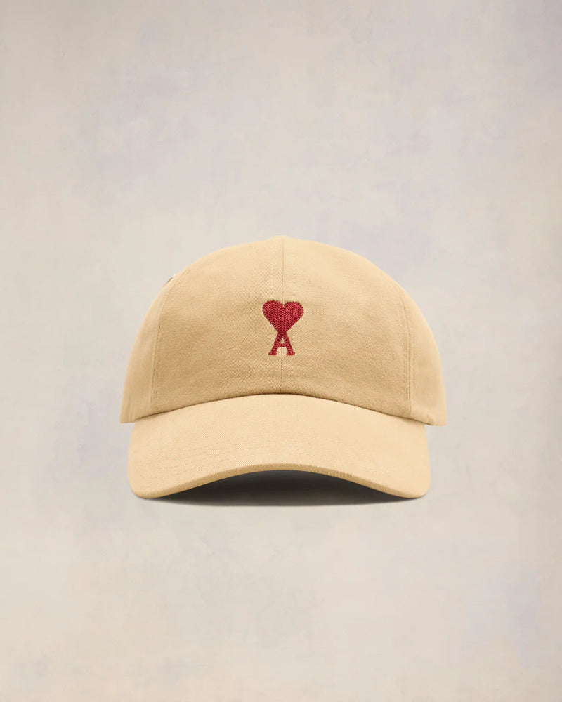 AMI - Casquette broderie Ami de coeur sable