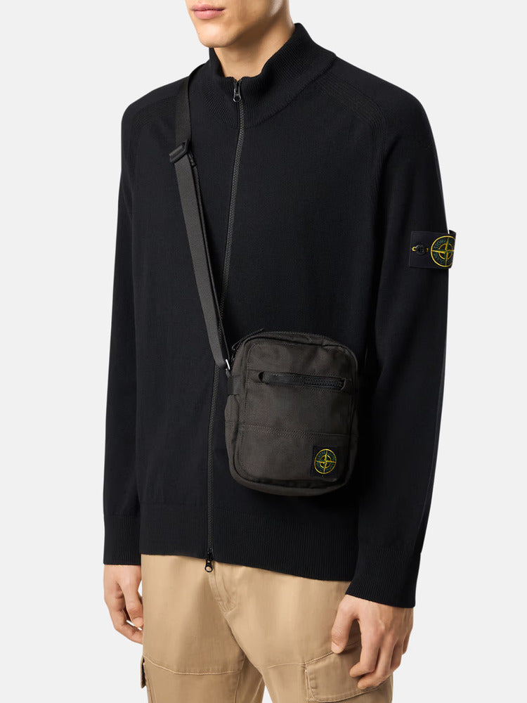 Stone Island - 9200914 Sac Resin Treated Cordura 1500 Gris Plomb