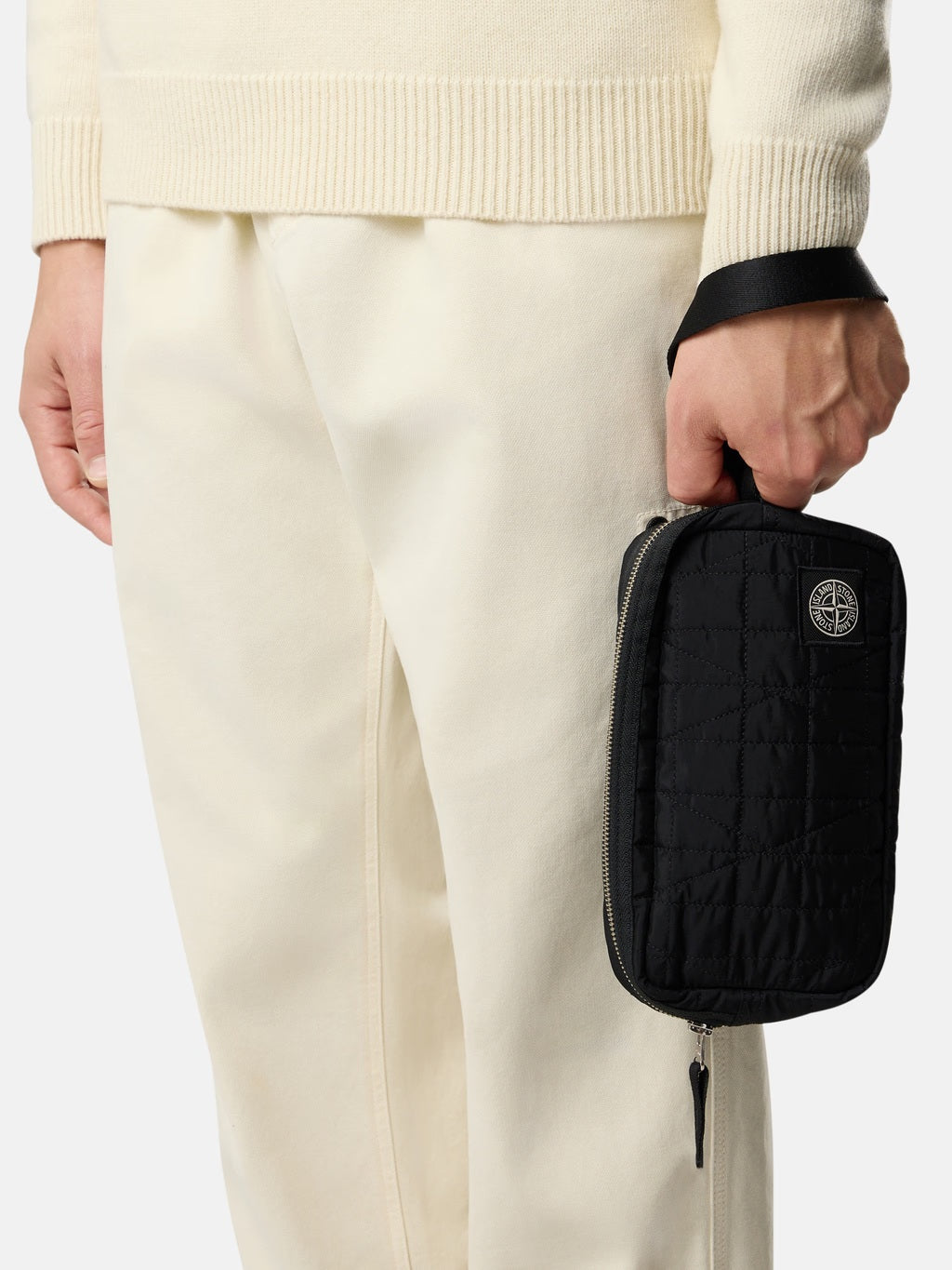 Stone Island - 9200017 Pochette Quilted Nylon Metal Noir