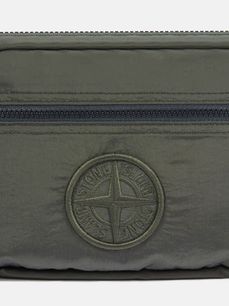 Stone Island - 9200915 Sac Banane Nylon Metal Vert Mousse