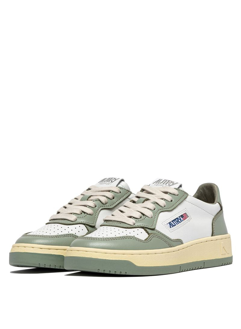 AUTRY - Basket Medalist Low Bicolor White/Seagrass
