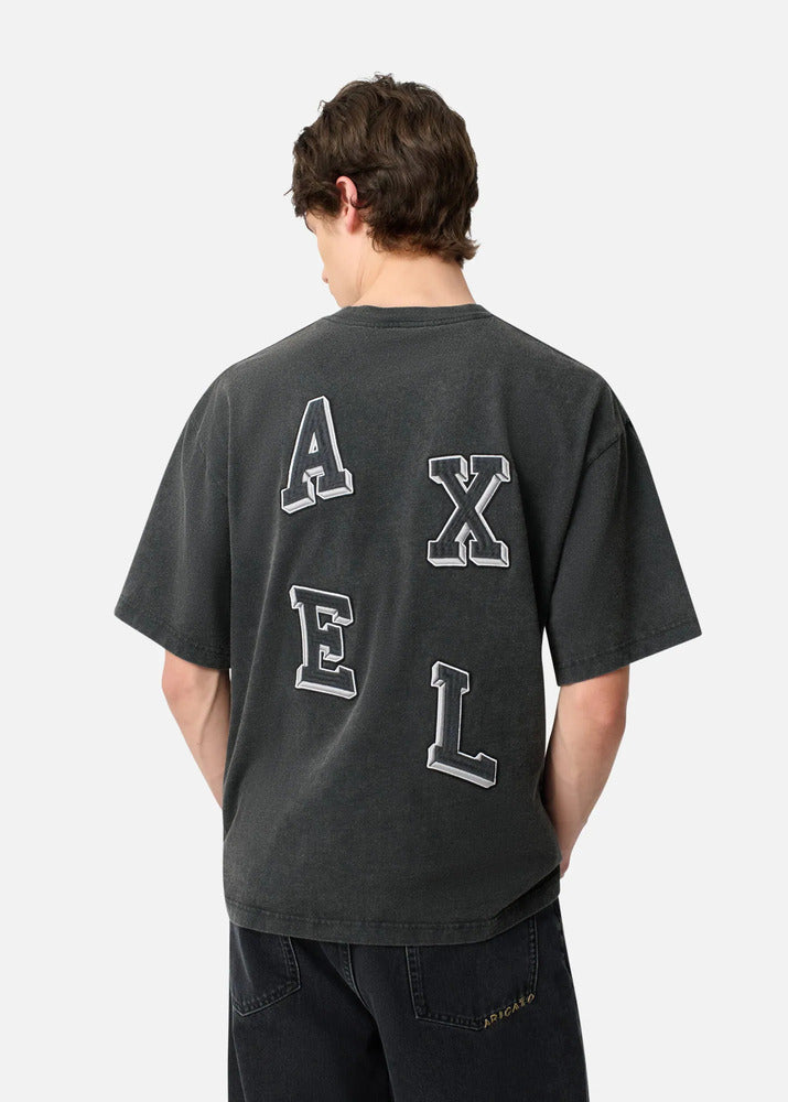 AXEL ARIGATO - Tee-shirt Typo Summer Black
