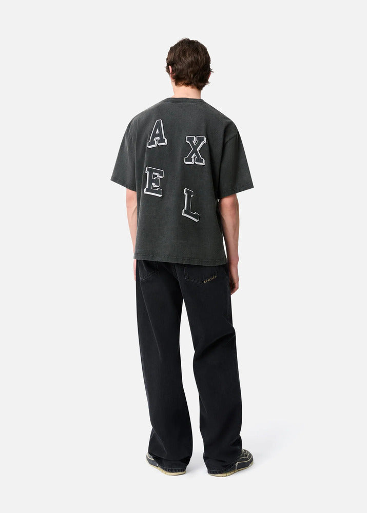AXEL ARIGATO - Tee-shirt Typo Summer Black