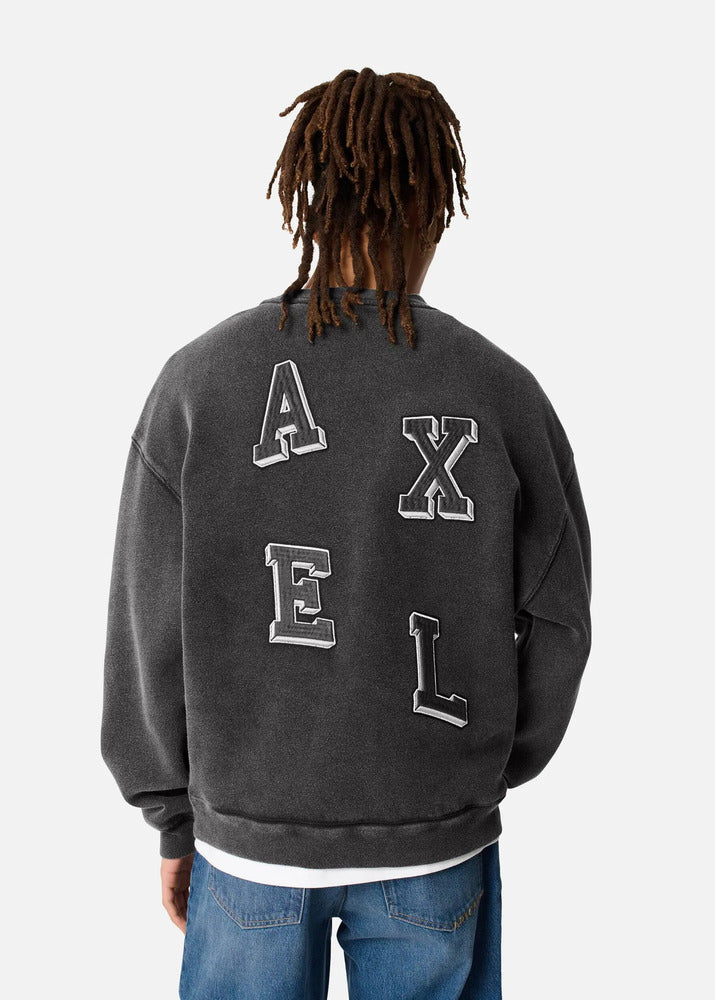 AXEL ARIGATO - Sweatshirt Typo Light Black