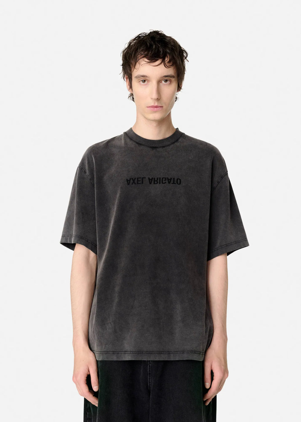 Axel Arigato - T-shirt Distort Washed Black
