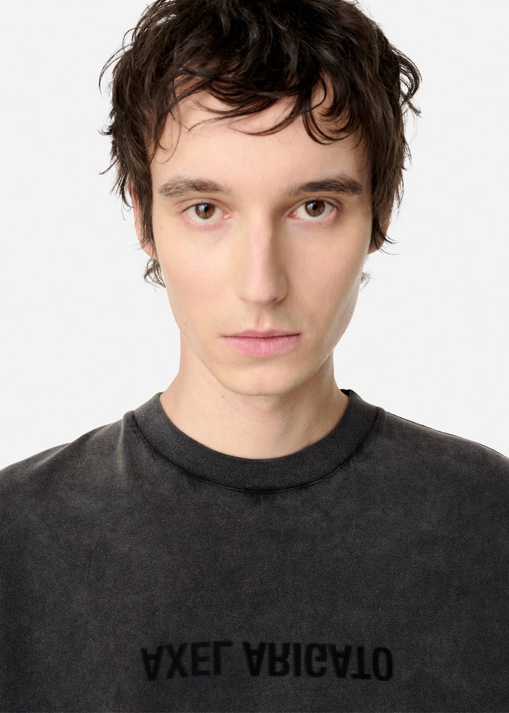 Axel Arigato - T-shirt Distort Washed Black