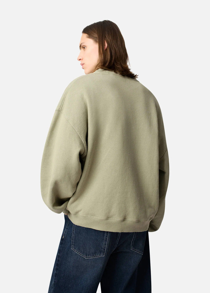AXEL ARIGATO - Sweatshirt Distort Washed Dusty Green