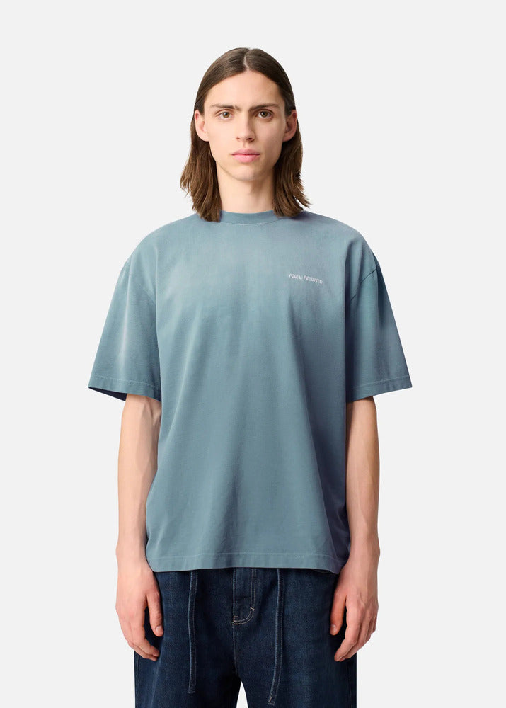 AXEL ARIGATO - Tee-shirt Gradient Dusty Blue