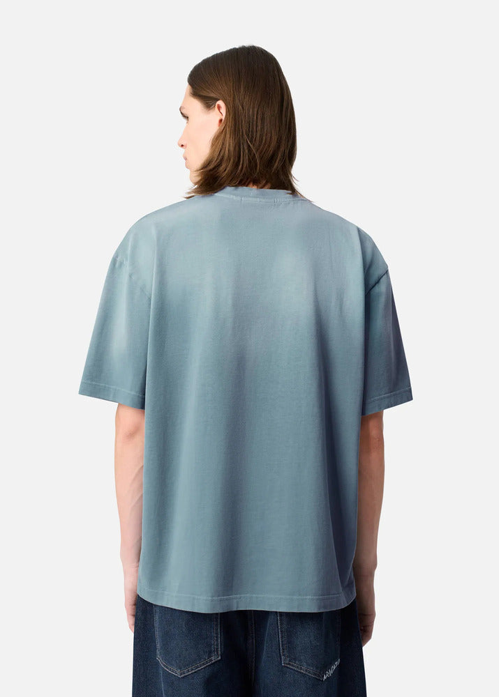 AXEL ARIGATO - Tee-shirt Gradient Dusty Blue