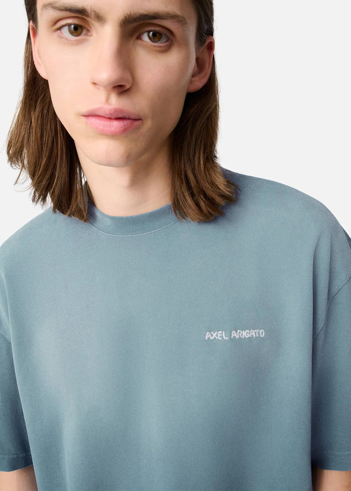 AXEL ARIGATO - Tee-shirt Gradient Dusty Blue