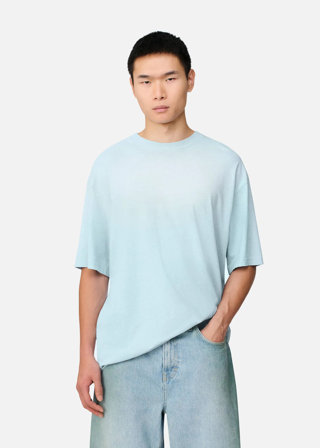 Axel Arigato - T-shirt Bubble Reverse Powder BLue