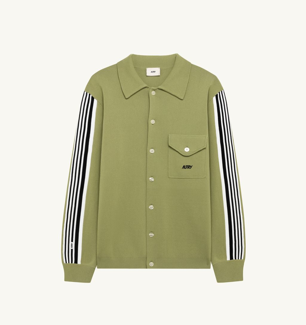 Autry - Chemise veste Homme en maille Vert