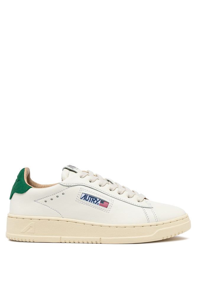 AUTRY - Basket Dallas en cuir blanc et amazon