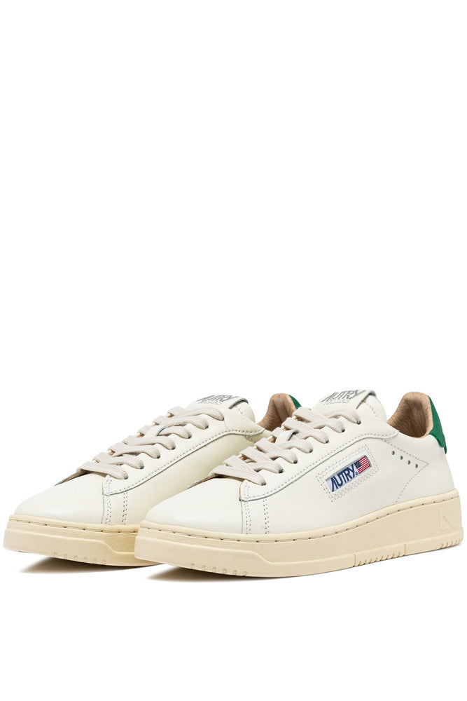 AUTRY - Basket Dallas en cuir blanc et amazon