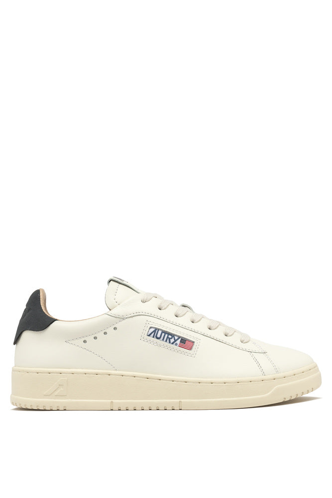 AUTRY - Basket Dallas en cuir blanc et space