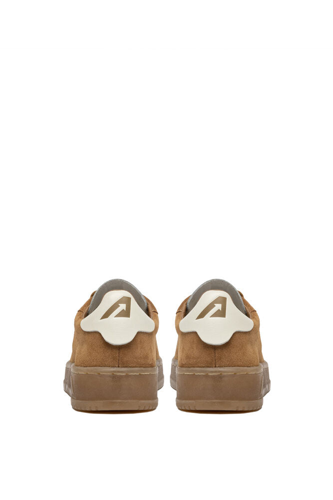 AUTRY - Basket Dallas en daim Marshmallow et cigar