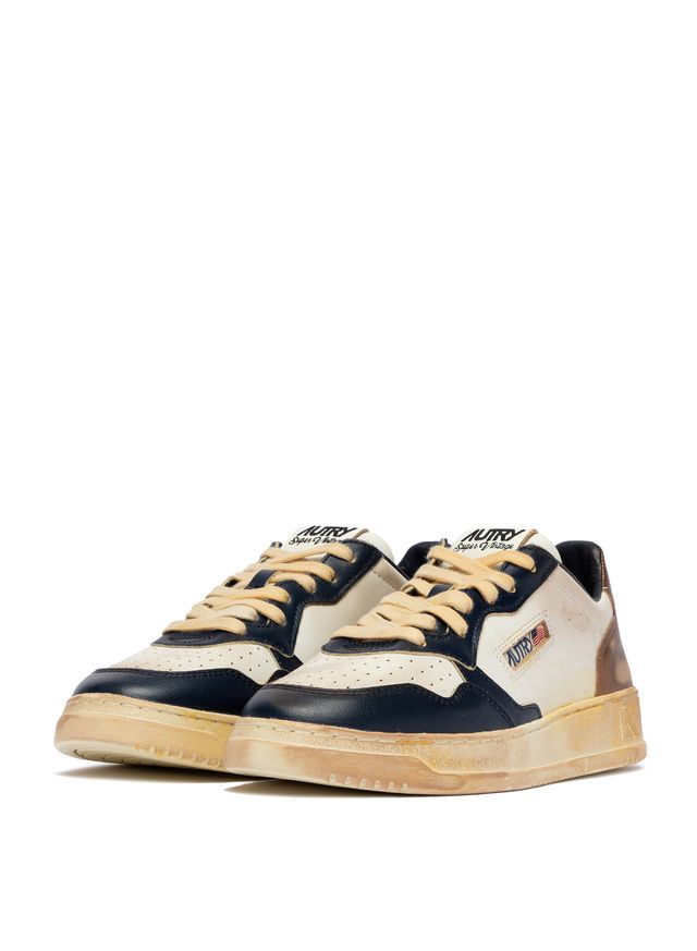 AUTRY - Basket Medalist Super Vintage Leather White/Spa/Copp