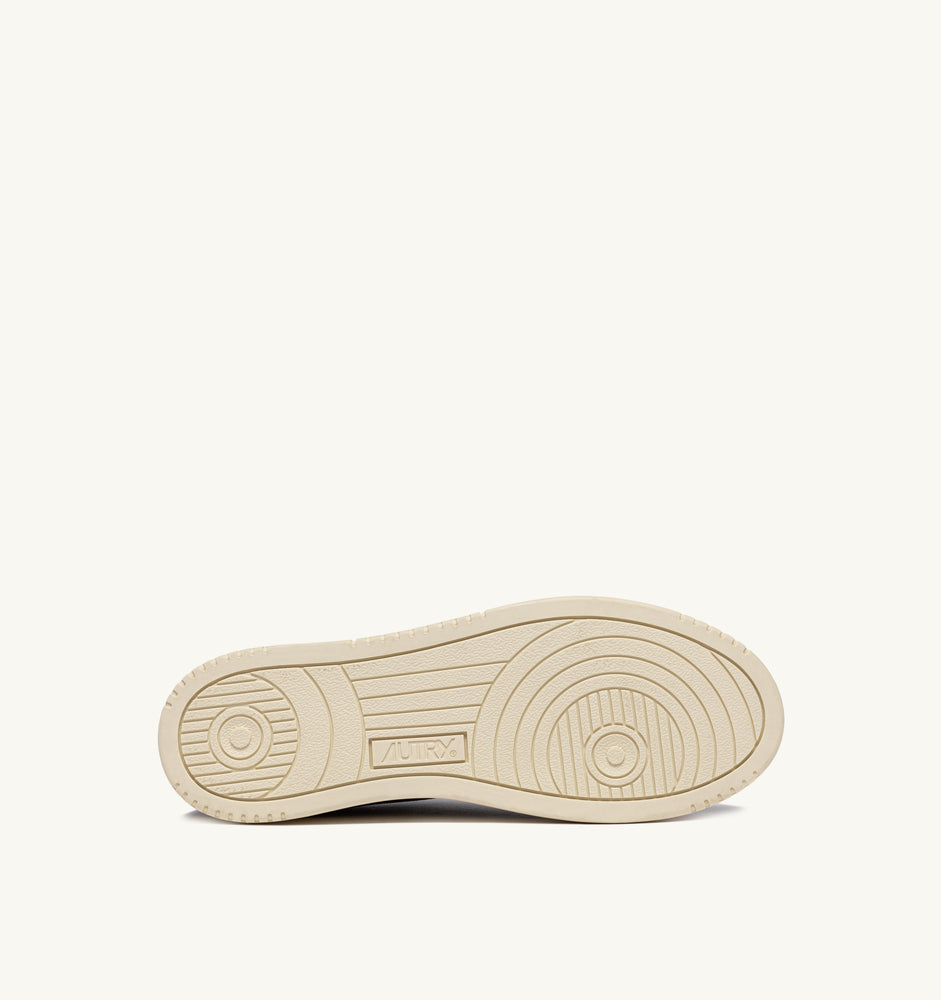 AUTRY - Basket Medalist Low Finish/suede Mislet / White
